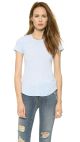 Sheer Slub Crew Neck Tee