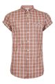 Short Sleeve Plaid Smart Shirt
