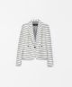 Short Striped Blazer