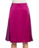 Side Flounce Satin Skirt