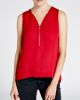 Signature Silk Tank Top in Red