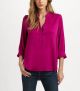 Silk Georgette Top in Azalea