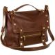 Silverlake Satchel in Brandy Dember Leather