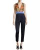 Sleeveless Floral-Combo Colorblock Jumpsuit, Navy