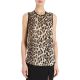 Sleeveless Leopard Print Blouse