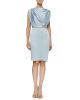 Sleeveless Sheath Dress W/ Draped Back