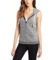 Sleeveless Zip Front Hoodie