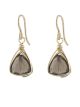 Smoky Quartz Trillion Earrings
