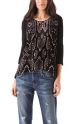 Snake Burnout Slouchy Top