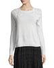 Snow Crystal Pullover Sweater, White