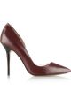Soho PVC-trimmed leather pumps