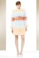 Spring 2014 Striped Fur Coat