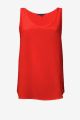 Spring Silk Vest Top in Formula Red