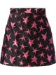 star embroidered mini skirt
