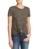 Stripe Knot Front Tee