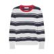 Striped cotton and cashmere-blend sweater