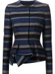 Striped Peplum Jacket