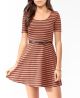 Striped Skater Dress