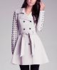 Studded Sleeve Flared Trench