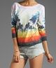 Sunset Beach Fleece Cross Back Pullover