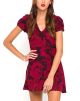 Tahnee Tea Dress in Tonal Floral Maroon