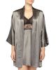 Three-Quarter Sleeve Satin Robe