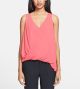 'Tiana' Draped Tank in Coral