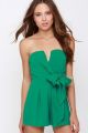 Tie it all Together Green Romper