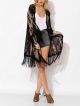 Tie-Dye Fringe Kimono Jacket