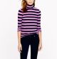 Tissue Turtleneck Tee in Neon Stripe