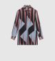triangle print silk shirt