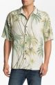 'Twilight Palms' Silk Campshirt
