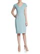 V-Neck Empire Sheath Dress