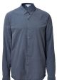 Washed Blue Standard Cotton Shirt