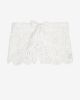 White croched shorts