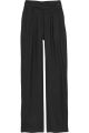 Wide-leg wool-blend pants