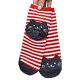 Women 3D Animals Striped Cartoon Cat Footprints Cotton Socks