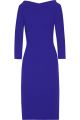 Wool-crepe midi dress