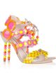 Yayoi Patent Leather and Suede Sandals