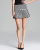 Zigzag A-Line Knit Skirt