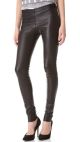 Zip Front Leather Leggings