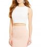 Belle Badgley Mischka - Nadine Zip Back Crop Top