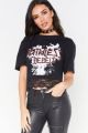 Emma Black - Ruthless Rebels Oversized Cropped T-Shirt