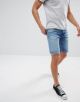 Levi's - 502 Bob Raw-Edge Tapered Shorts in Medium Wash
