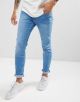 River Island - Light Faded Skinny Jeans Blue
