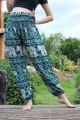 TribalAndHarem - Elephant Hippie Boho Yoga Green Harem Pants